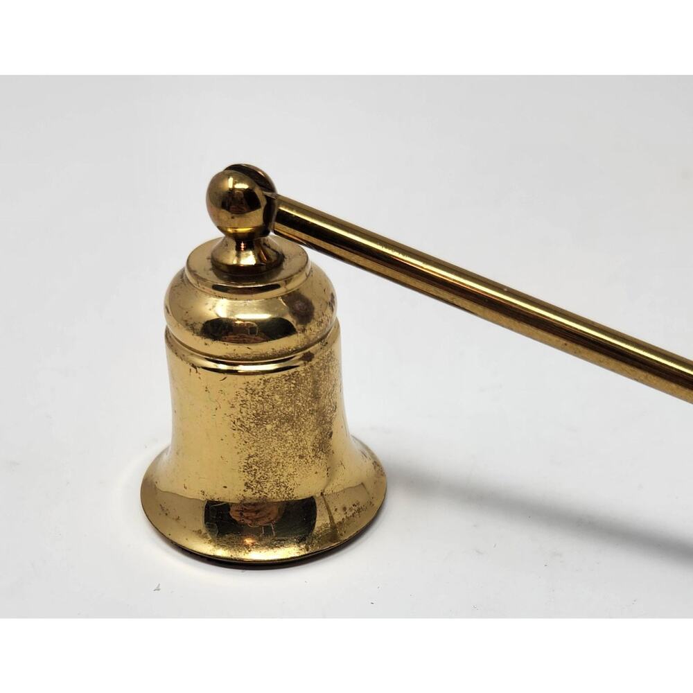 Vintage Brass Candle Snuffer | Candle Extinguisher | Wick Dipper
